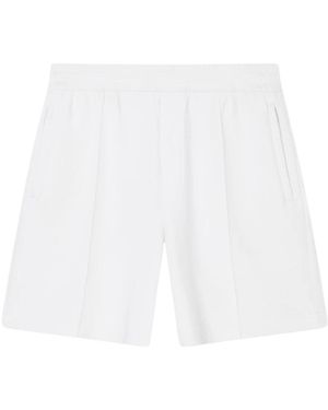 Emporio Armani Korte Broeken ,Wit ,Katoen Stretch Double Jersey Bermuda Shorts