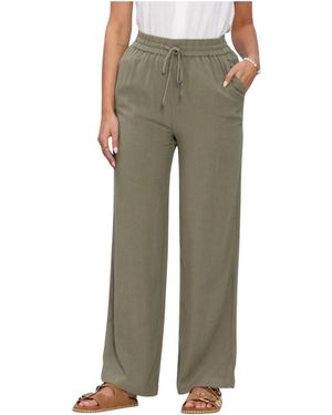 SELECTED Slfviva-Gulia Long Linen Pant - Groen