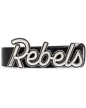 DSquared² Leren Riem - Zwart