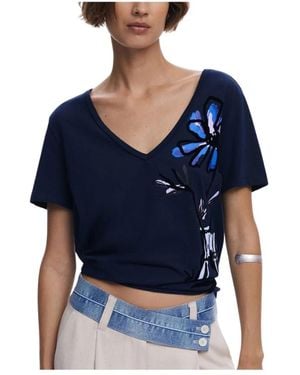 Desigual T-Shirts - Bleu