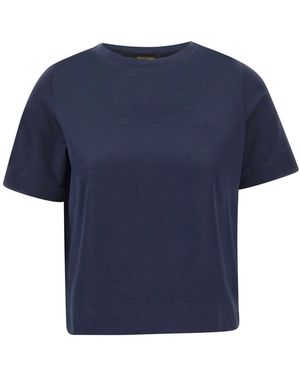 Gran Sasso Tops ,Blauw ,Katoen T-Shirt