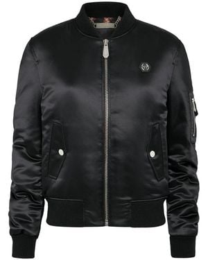 Philipp Plein Bomber Jackets - Negro