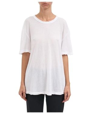 James Perse Tops ,Wit ,Katoen T-Shirts