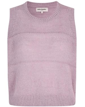 Lolly's Laundry Chicagoll Lavendel Strickweste - Lila