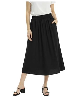 iN FRONT Midi Skirts - Black