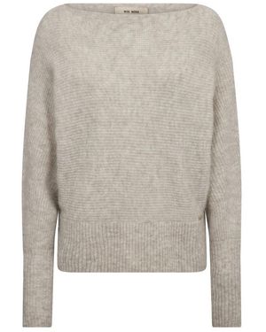 Mos Mosh Round-Neck Knitwear - Grey