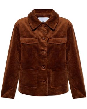 Ganni Corduroy Blazer - Bruin