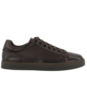 Doucal's Leren Veterschoenen - Zwart