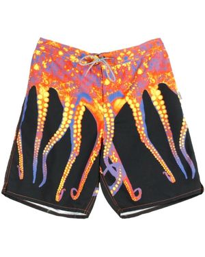 Octopus Bermuda Board Shorts - Blau