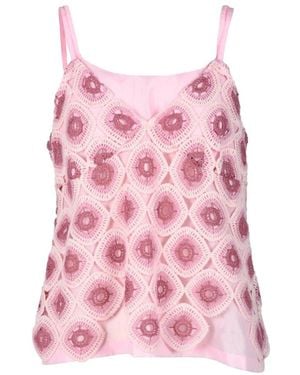 Comme des Garçons Sleeveless Tops - Pink