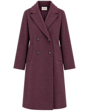 Marella Double-Breasted Coats - Viola