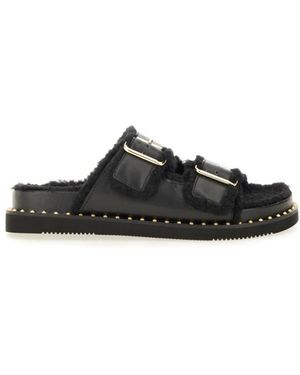 Ash Schoenen ,Zwart ,Leer Utah Bis Sandal