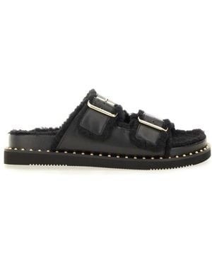 Ash Schoenen ,Zwart ,Leer Utah Bis Sandal