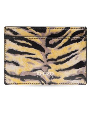 KENZO Accessoires ,Katoen Tiger Kaarthouder - Metallic