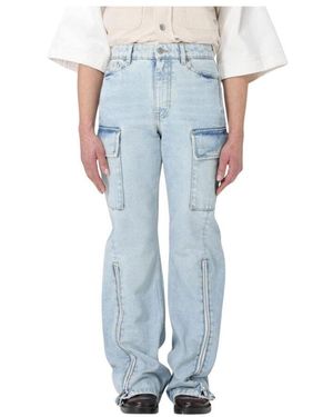 Stella McCartney Cargo Zip Jeans - Blau