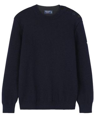 Saint James Round-Neck Knitwear - Blauw