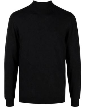 Lardini Mock Neck Strick - Schwarz