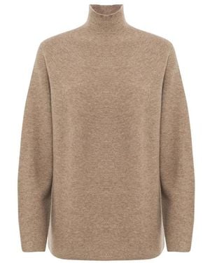 Alpha Studio Turtleneck Gebreide Trui - Bruin