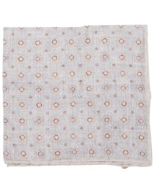Eleventy Wolle Baumwolle Gemusterte Clutch - Weiß