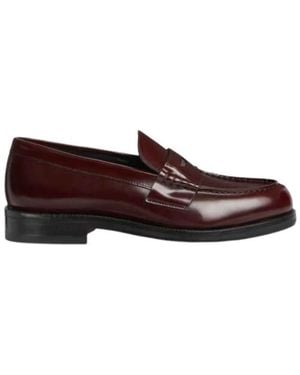 DSquared² Silberner Loafer Mit Masken-Detail - Braun
