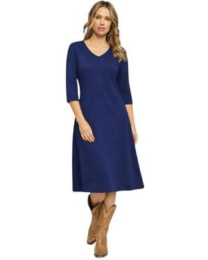2-Biz Midi Dresses - Blue