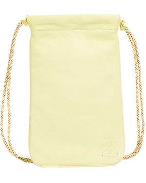 Zimmermann Logo Leder Pouch Umhängetasche - Gelb