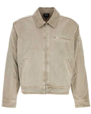 A.P.C. Jassen ,Katoen Alexis Jacket - Naturel