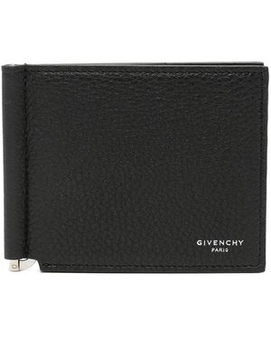 Givenchy Grained Leather Money Clip Wallet - Schwarz