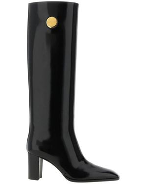 Saint Laurent Schoenen ,Zwart ,Leer Louis Hoge Laarzen