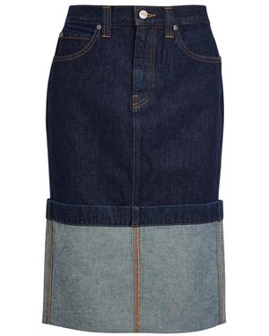 KHAITE Denim Skirts - Blue