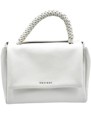 Orciani Stilvolle Schultertasche Acqua Bianca - Weiß