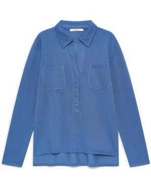 Maliparmi V-Neck Knitwear - Blue