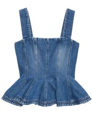 MSGM Sleeveless Tops - Bleu
