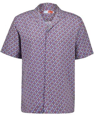 Orlebar Brown Short Sleeve Shirts - Purple