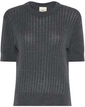 Heartmade Round-Neck Knitwear - Grey
