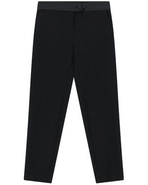 Imperial Broeken ,Zwart ,Leer Pantalone Dritto