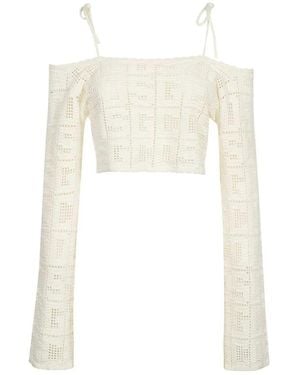 Gcds Long Sleeve T-Shirts - White