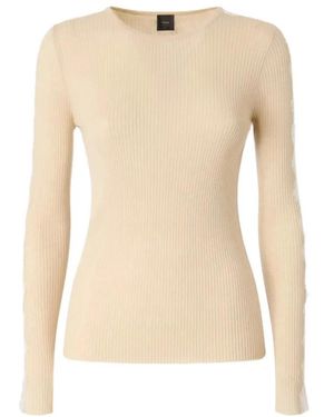 Pinko Round-Neck Knitwear - Neutre
