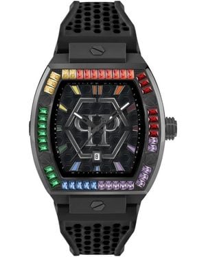 Philipp Plein Accessoires ,Zwart ,The Hexagon Phantom
