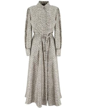 Kiton Shirt Dresses - Grey