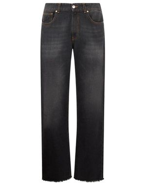 Gcds Straight Jeans - Gris
