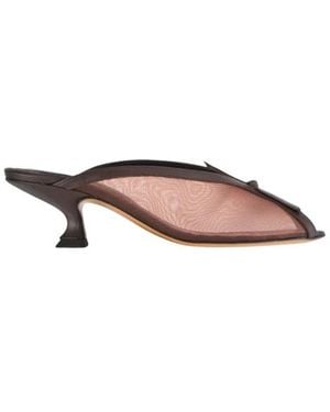 Yuzefi Heeled Mules - Brown