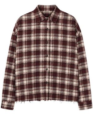 Laneus Overhemden ,Rood ,Shirts - Bruin