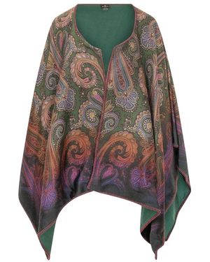 Etro Open Poncho - Meerkleurig