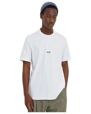 MSGM Logo Print T-Shirt - Weiß