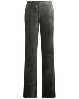 Alberta Ferretti Straight Trousers - Gris