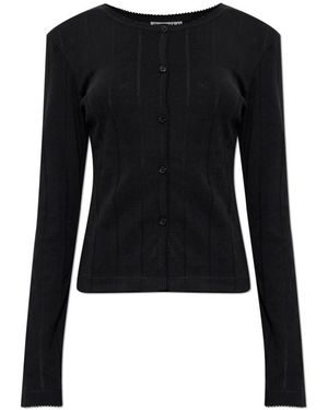 Ganni Fitted Cardigan - Zwart