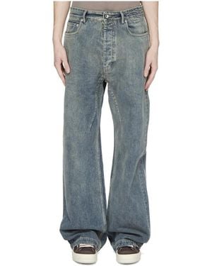 Rick Owens Jeans ,Blauw ,Denim Geth Denim Jeans