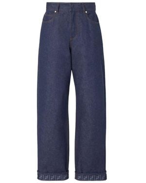 Fendi Wide Jeans - Blue