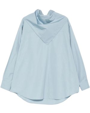Ami Paris Overhemden ,Blauw ,Katoen Katoenen Oversized Overhemd